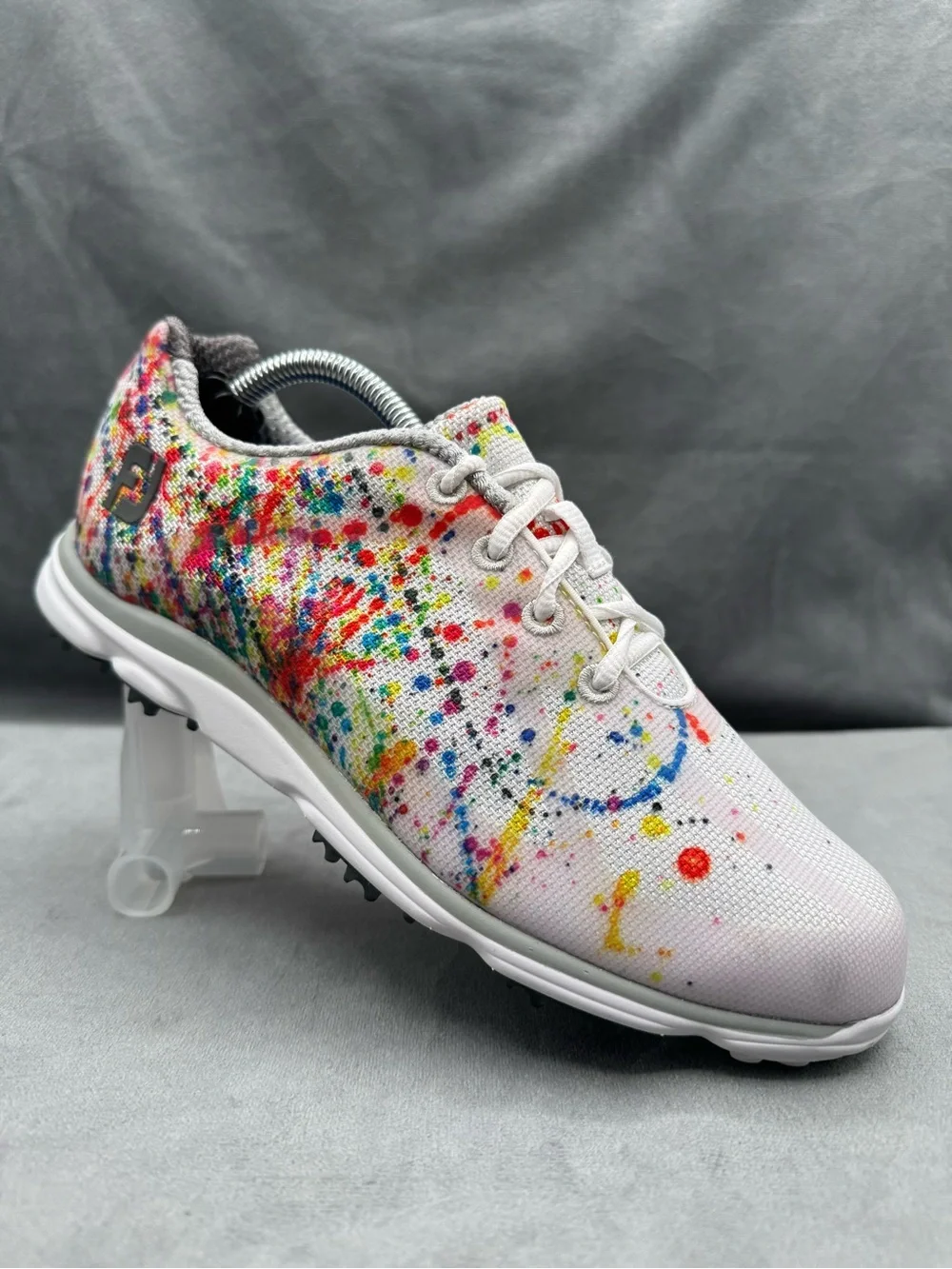 FootJoy emPower Spikeless Golf Shoes Women’s Size 7.5 Paint Splatter Multicolor